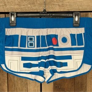 Star Wars Blue White R2-D2 Graphic Women’s Shorts